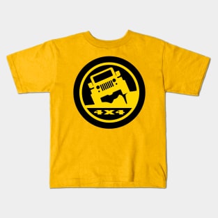 [4X4] Round LOGO 'Yellow' Kids T-Shirt